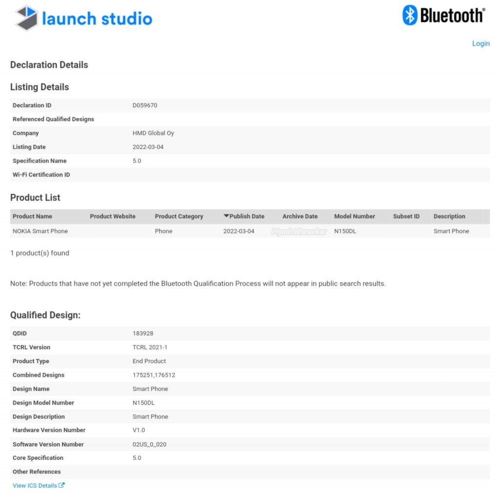 Nokia N150DL certification