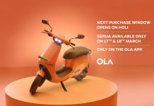 Ola S1 Pro gets new GERUA color to celebrate the Holi festive season in India Ola S1 Pro Gerua