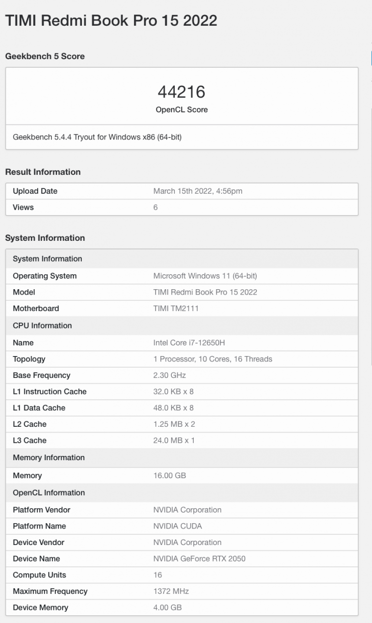 Redmi Book Pro 15 2022 Confirmed To Have RTX 2050 Graphics Card 