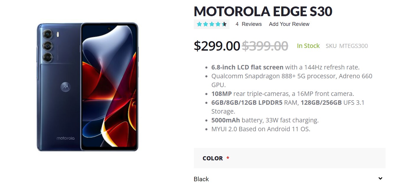 Moto Edge S30