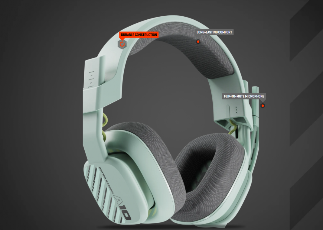 Astro A10 Gaming headset features a trendy design and is affordable