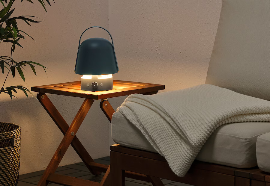 Ikea Vappeby Bluetooth speaker lamp features Spotify Tap support