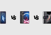 Black Shark 5 Pro vs REDMAGIC 7 Pro vs Lenovo Legion Y90: Specs Comparison