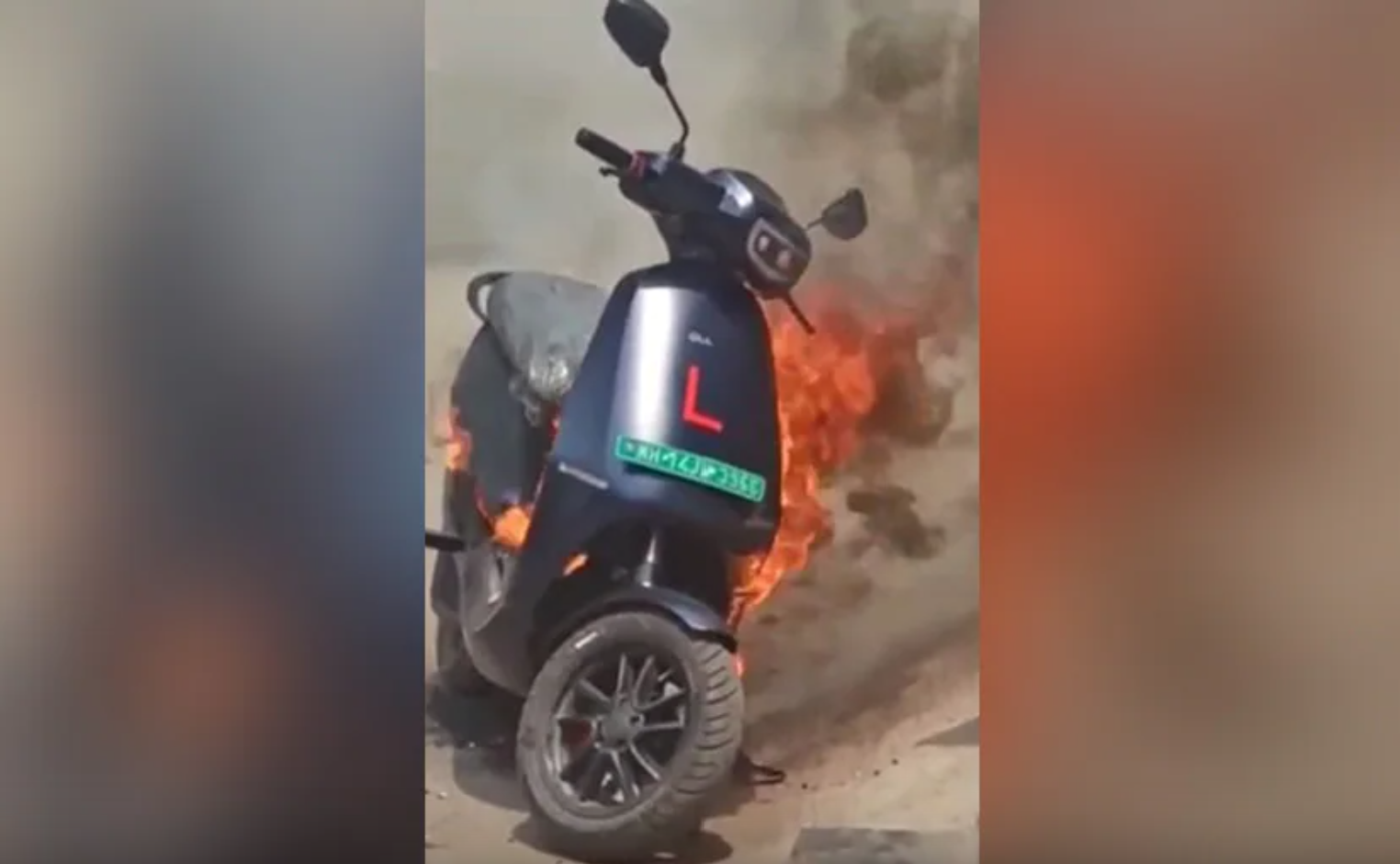 Ola S1 catches fire