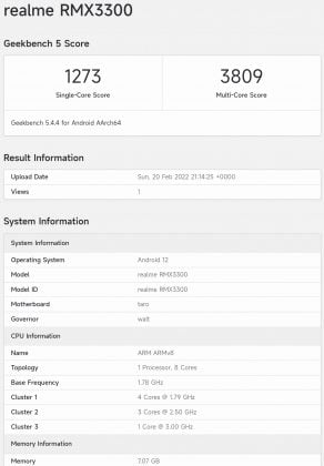 qualcomm snapdragon 8 gen 1 score