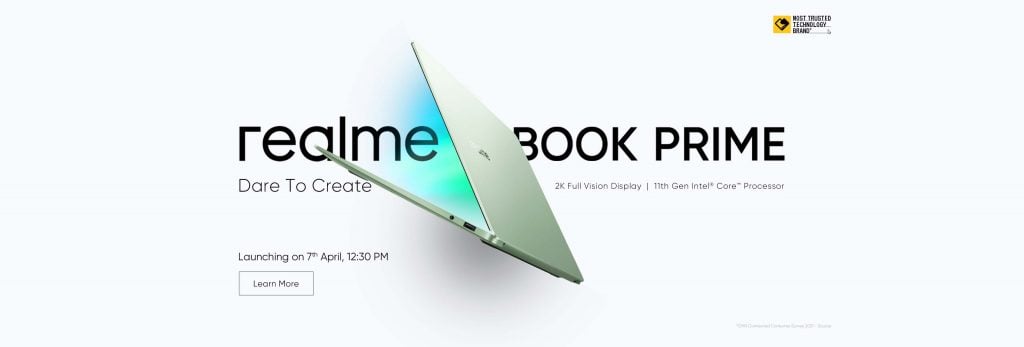 realme book prime india launch date