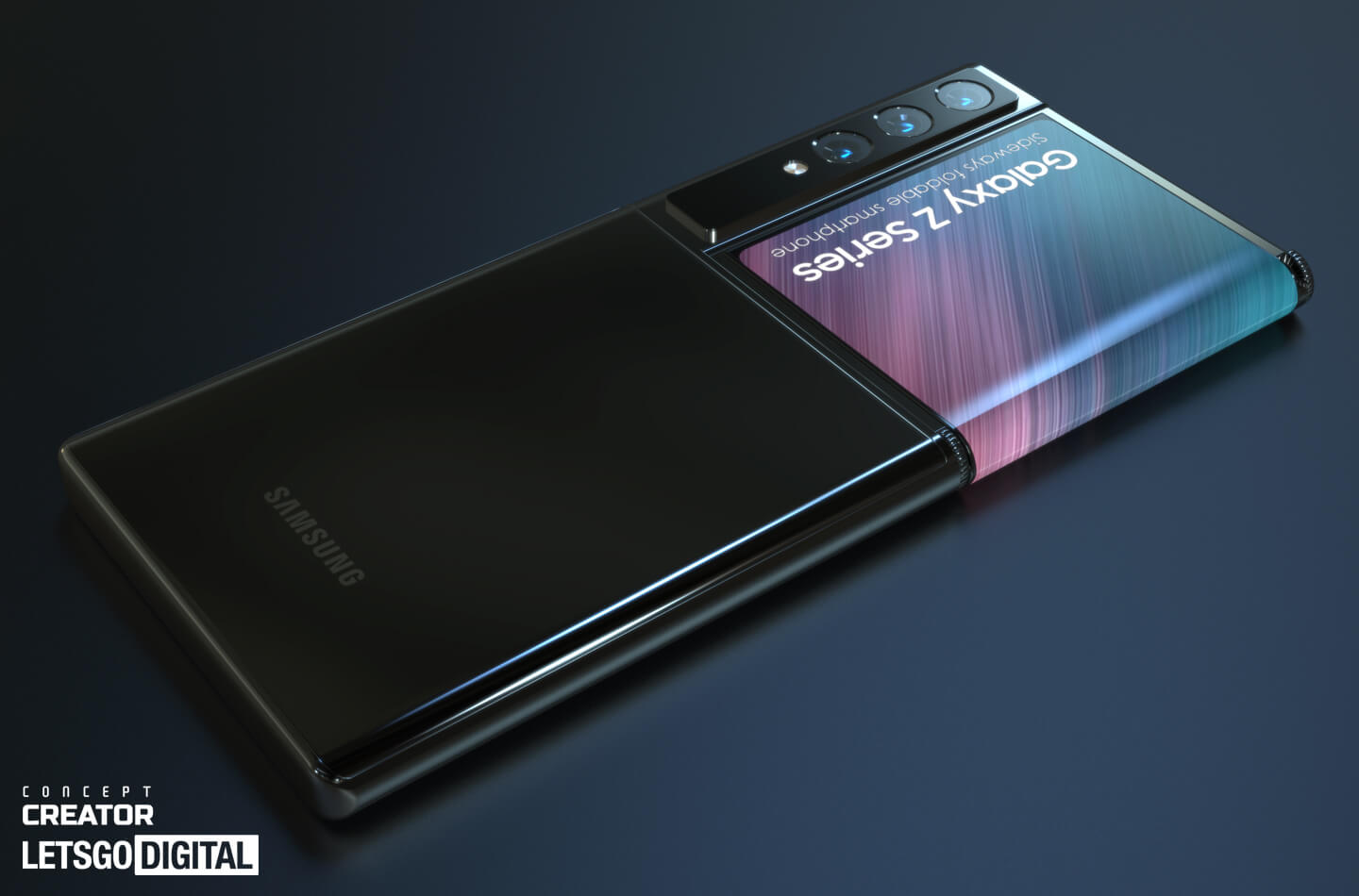 Samsung working on Galaxy Z series phone with weird P-shaped display