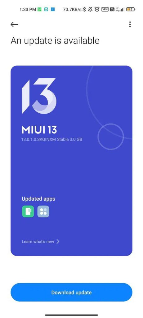 xiaomi mi 11 lite miui 13