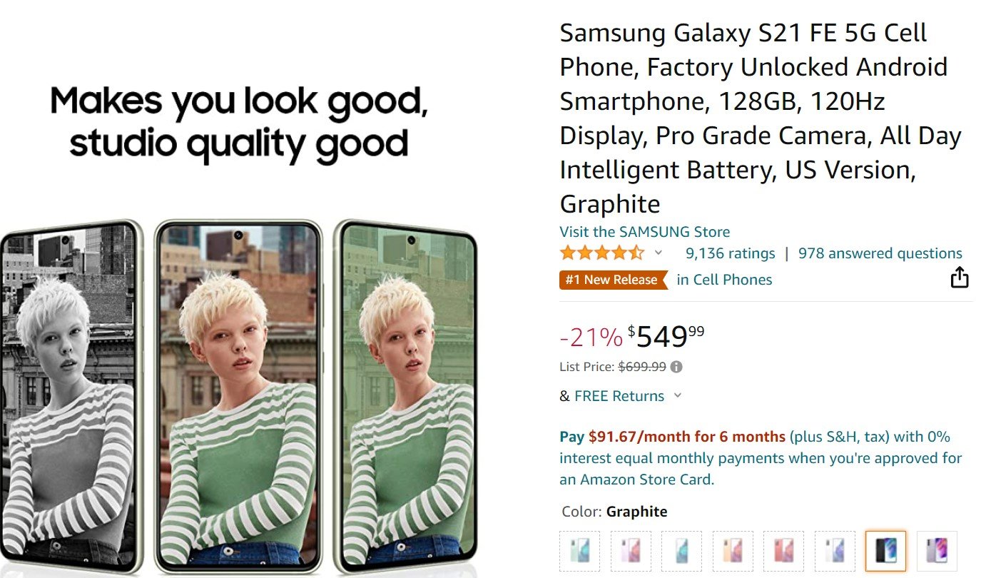 Samsung Galaxy S21 Fe 5G
