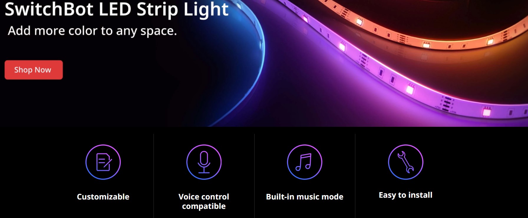 Switch BOT LED light