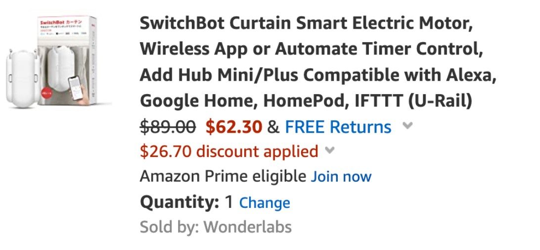 SwitchBot curtain