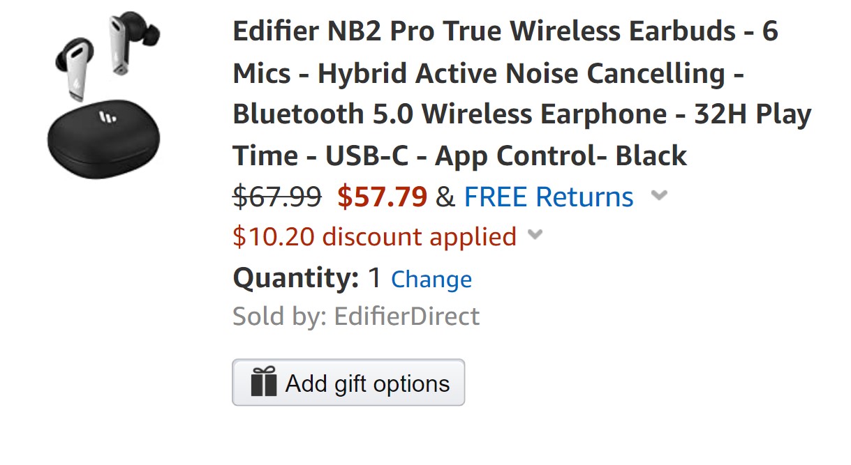 Edifier NB2 Pro earbuds