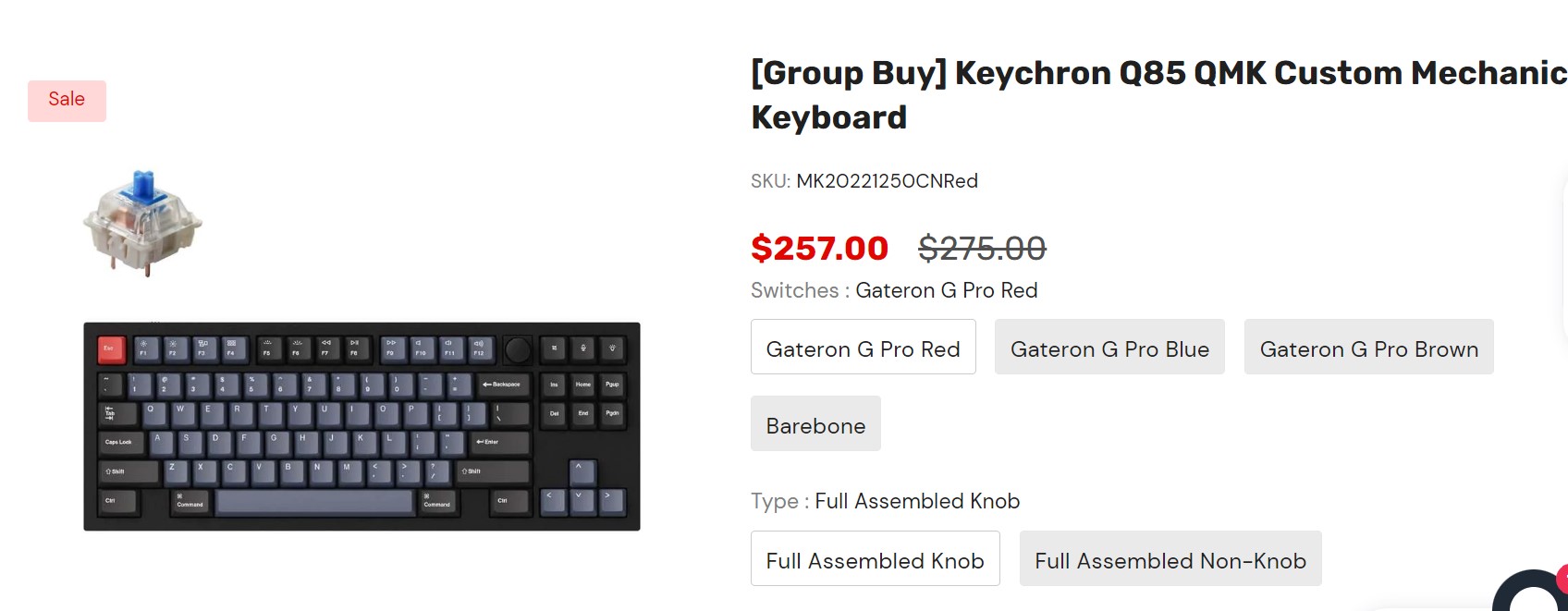 Keychron Q85 mechanical keyboard