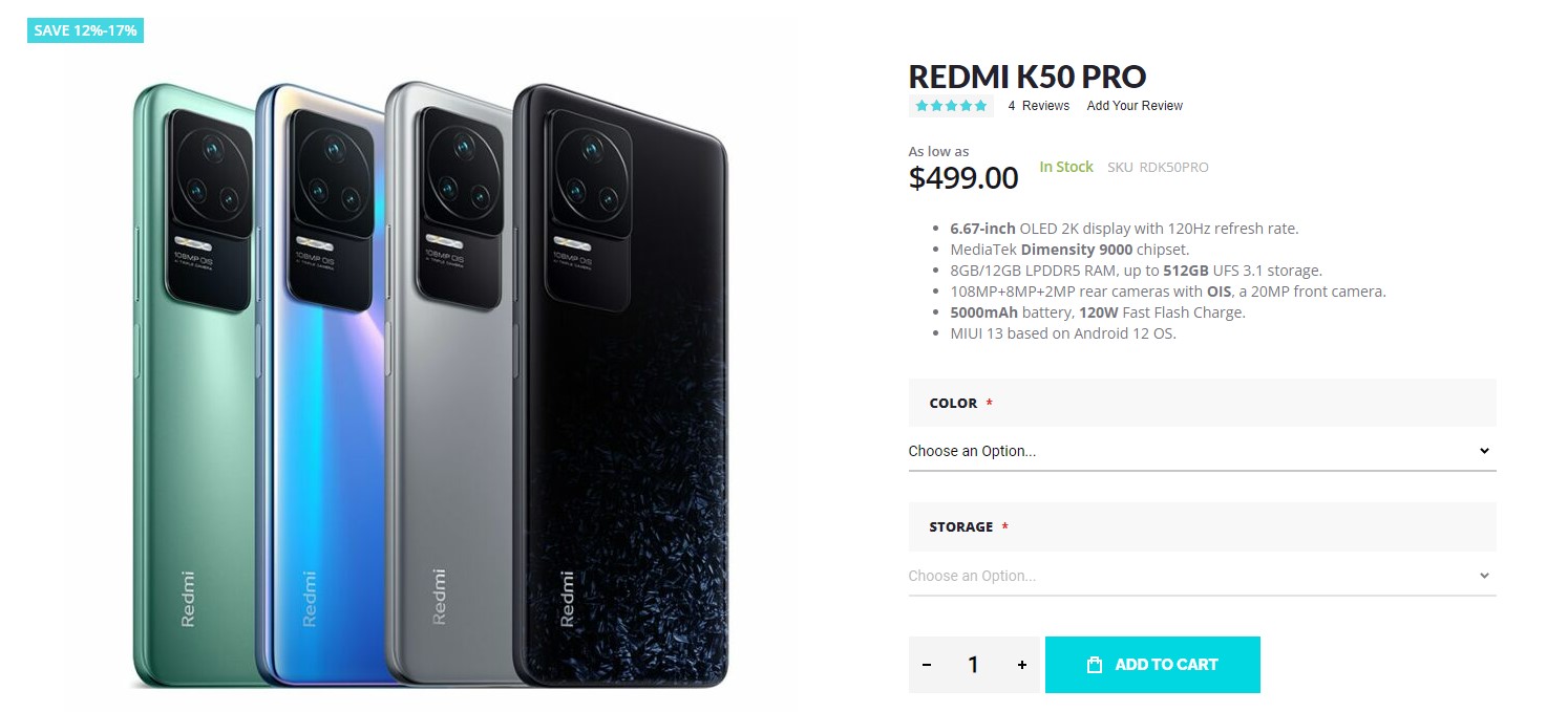 Redmi K50 Pro