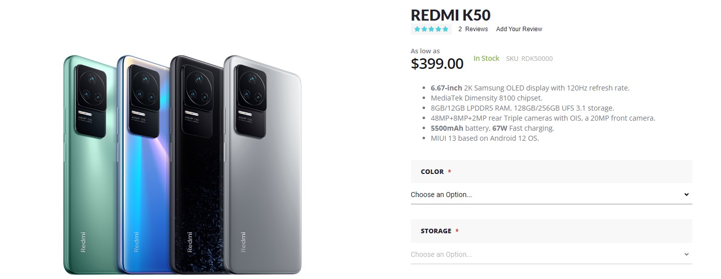 Redmi K50
