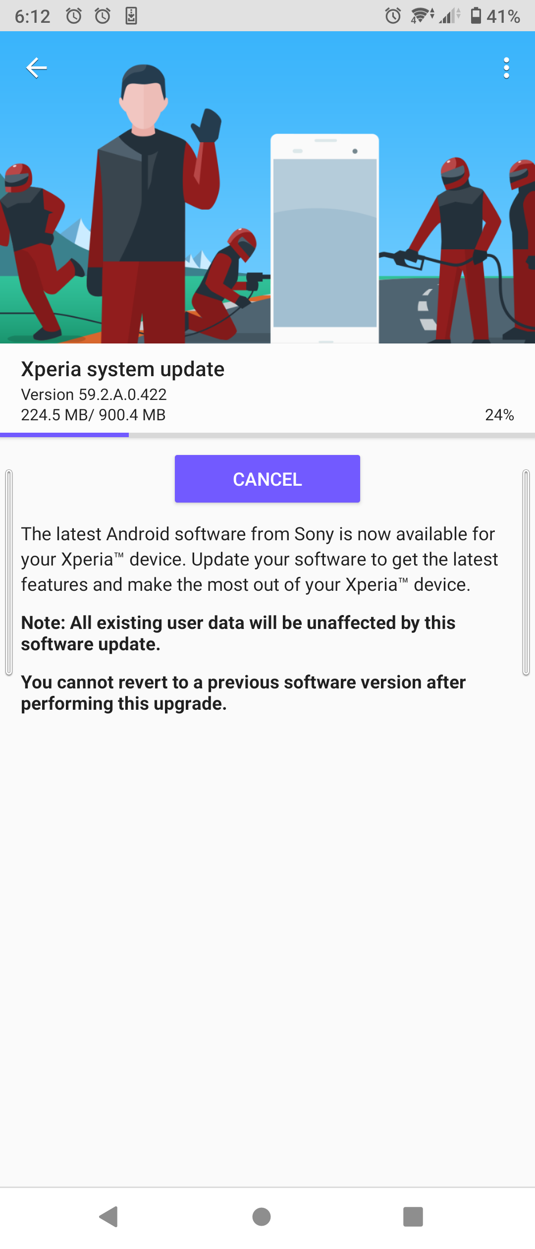 Actualización de Sony Xperia 10 II Android 12