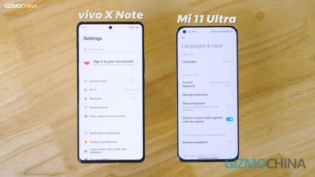 vivo X Note vs Mi 11 Ultra revisión 23