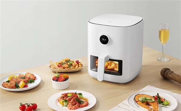  Xiaomi Smart Air Fryer Pro 4L, Air Frying, Baking, Yogurt,  Fruit Drying, Defrosting, Fermentation, White : Home & Kitchen