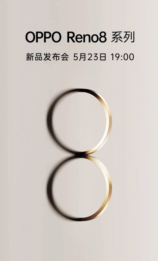 Fecha de lanzamiento de la serie OPPO Reno 8 en China