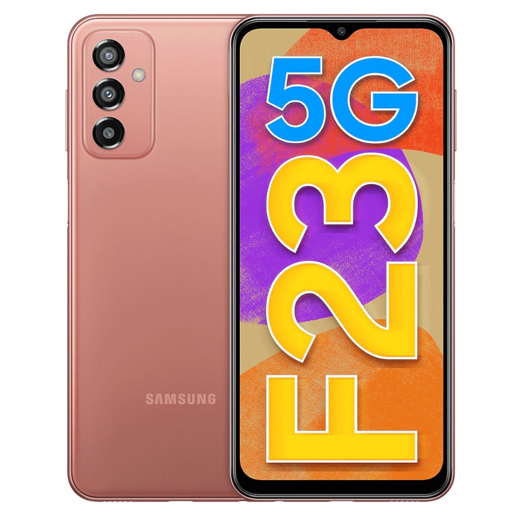 Samsung Galaxy F23 5G variante de color cobre rubor