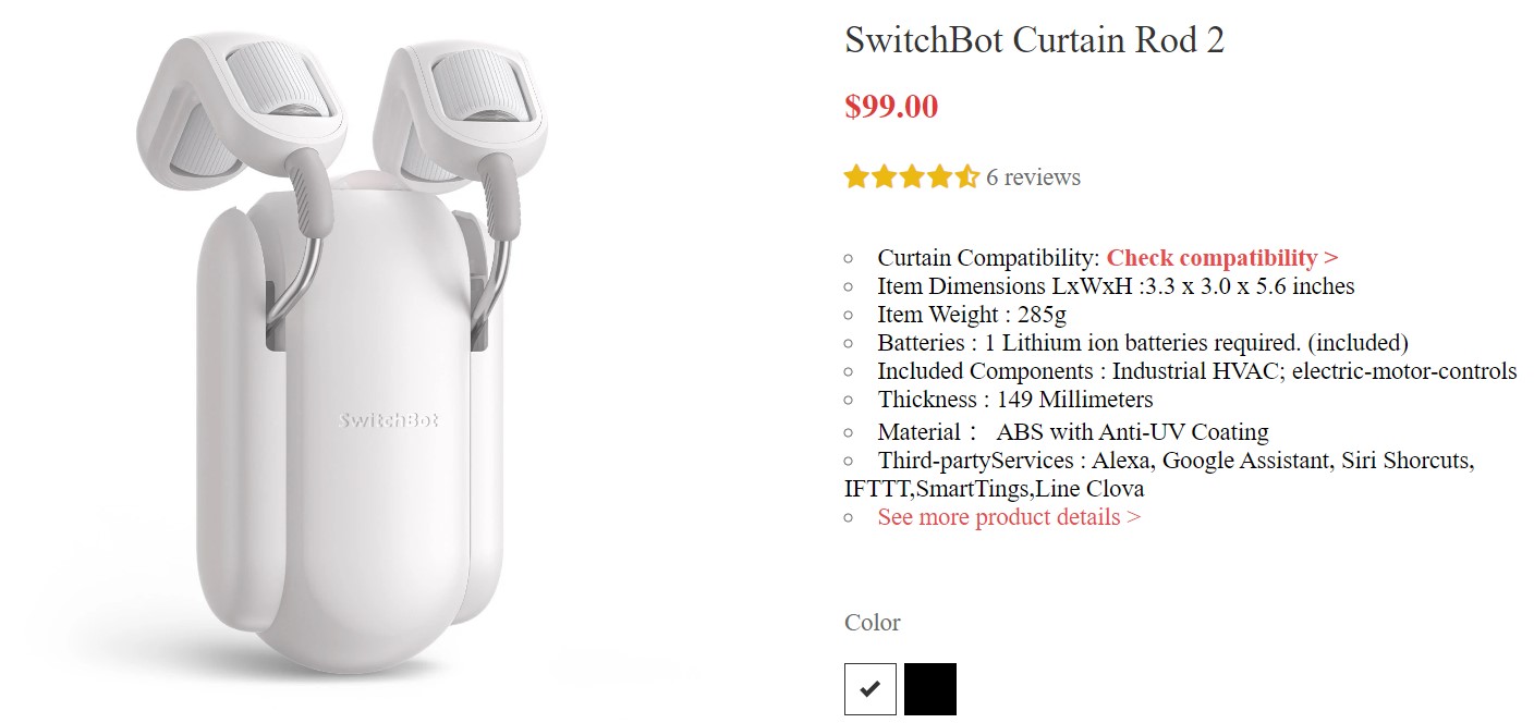 SwitcAhBot Curtain rod 2