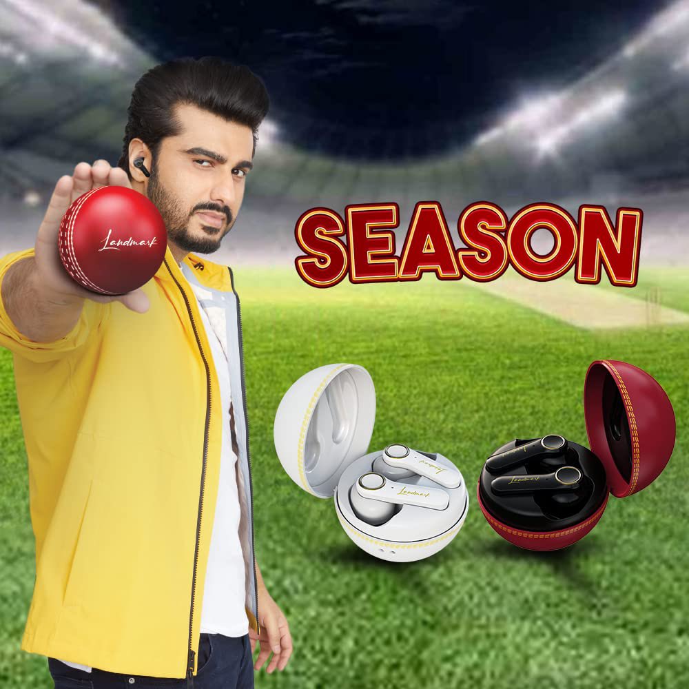 Auriculares TWS con temática de Cricket Ball