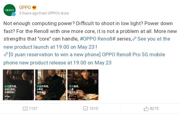 Oppo reno series to arrive with MarisiliconX