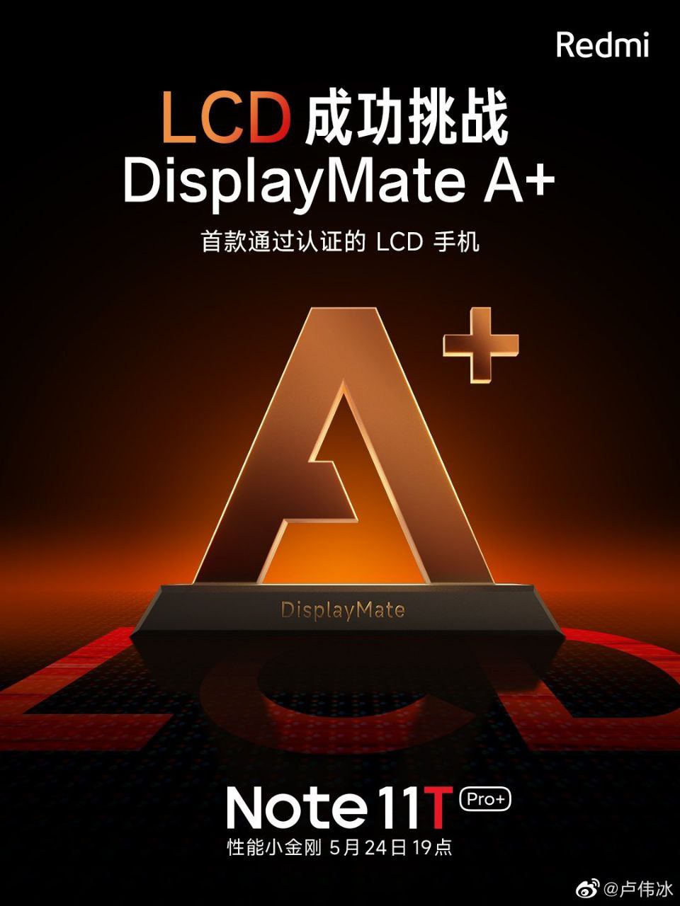 Redmi Note 11T Pro+ displaymate A+