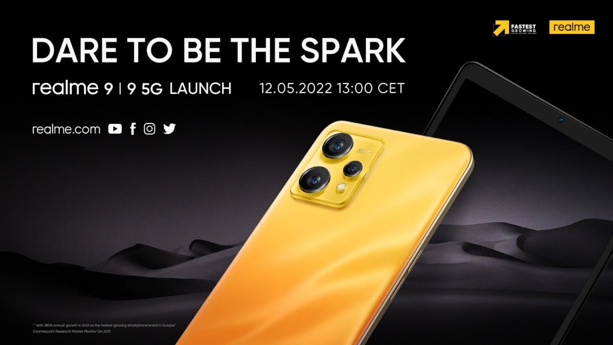 realme 9 series launch event europe