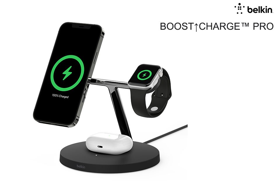Belkin BOOST CHARGE PRO 3-in-1 Wireless Charging Stand