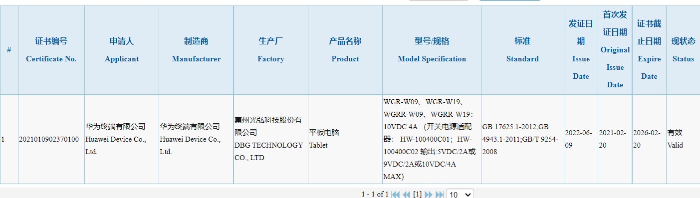 Huawei MatePad Pro 12.6 (2022) được phát hiện trên trang web chứng nhận 3C