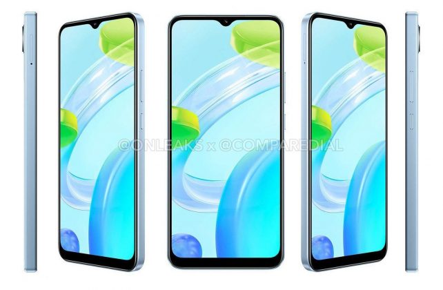 Realme C30 renders