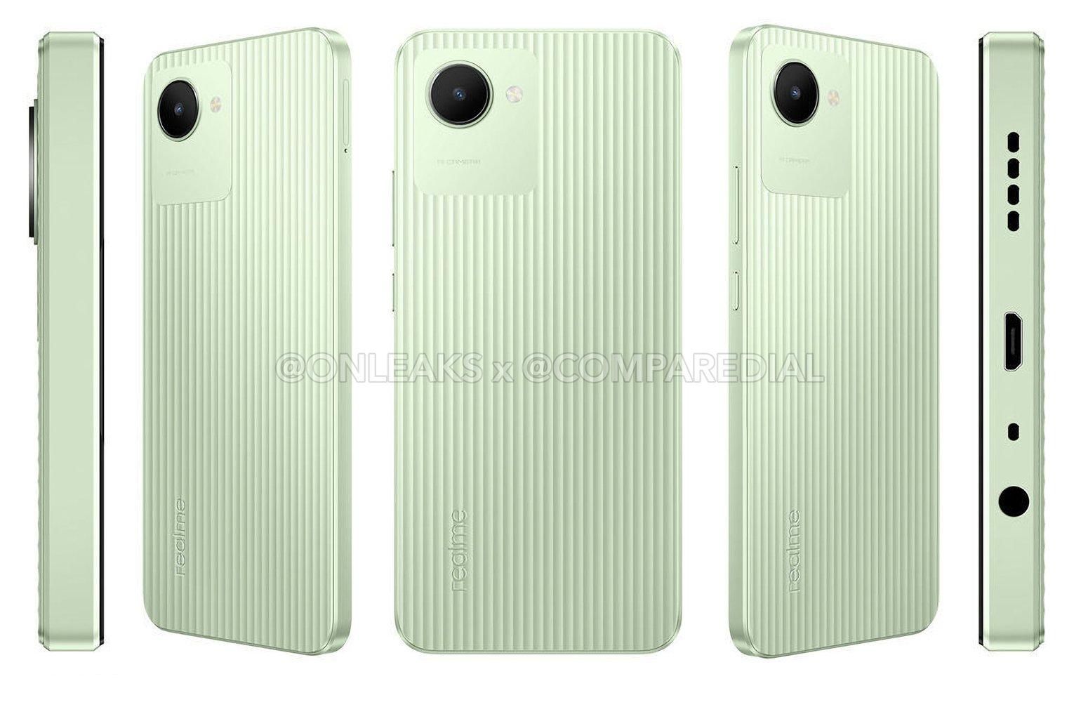 Realme C30 renders