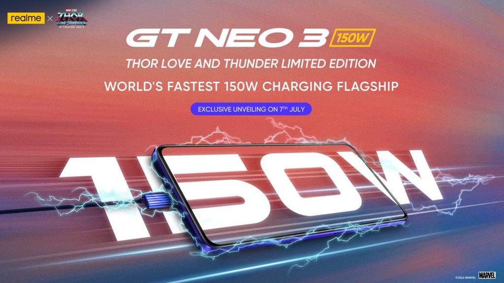Realme GT Neo 3 150W Thor Love and Thunder Limited Edition Launch Date