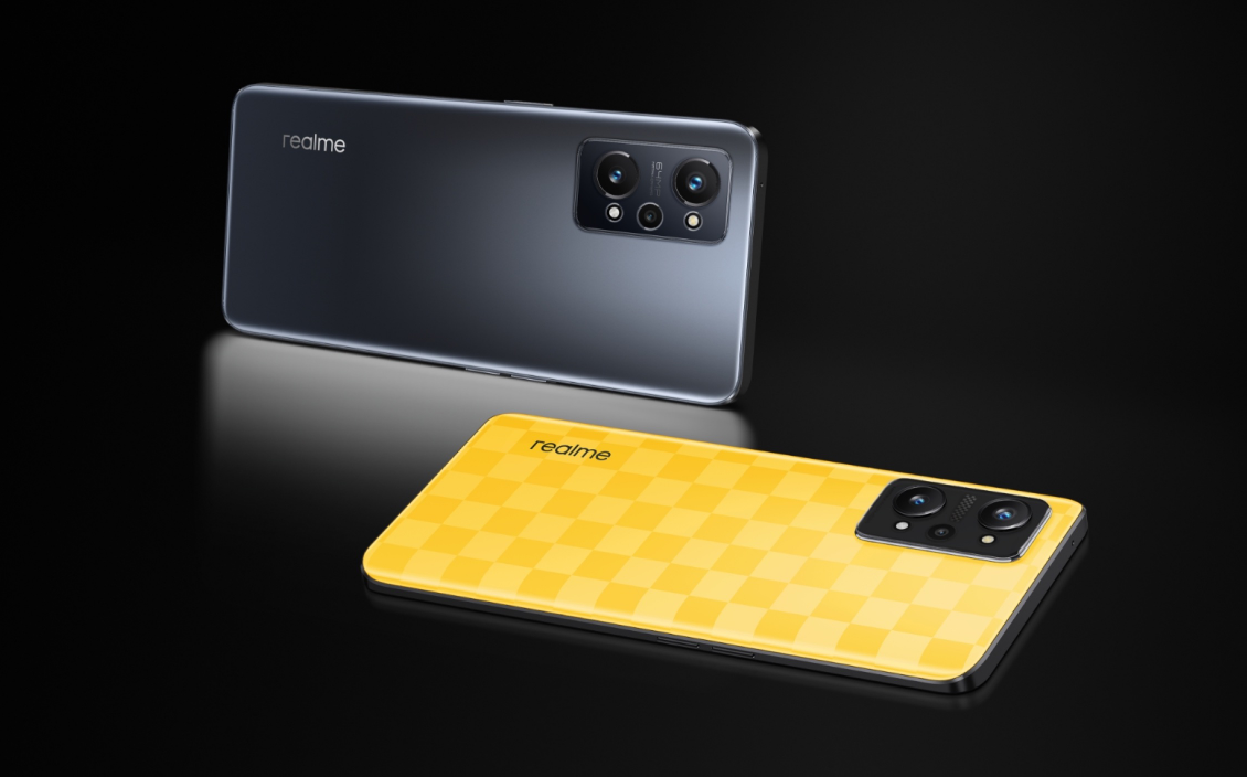 Realme GT Neo 3T in black and yellow
