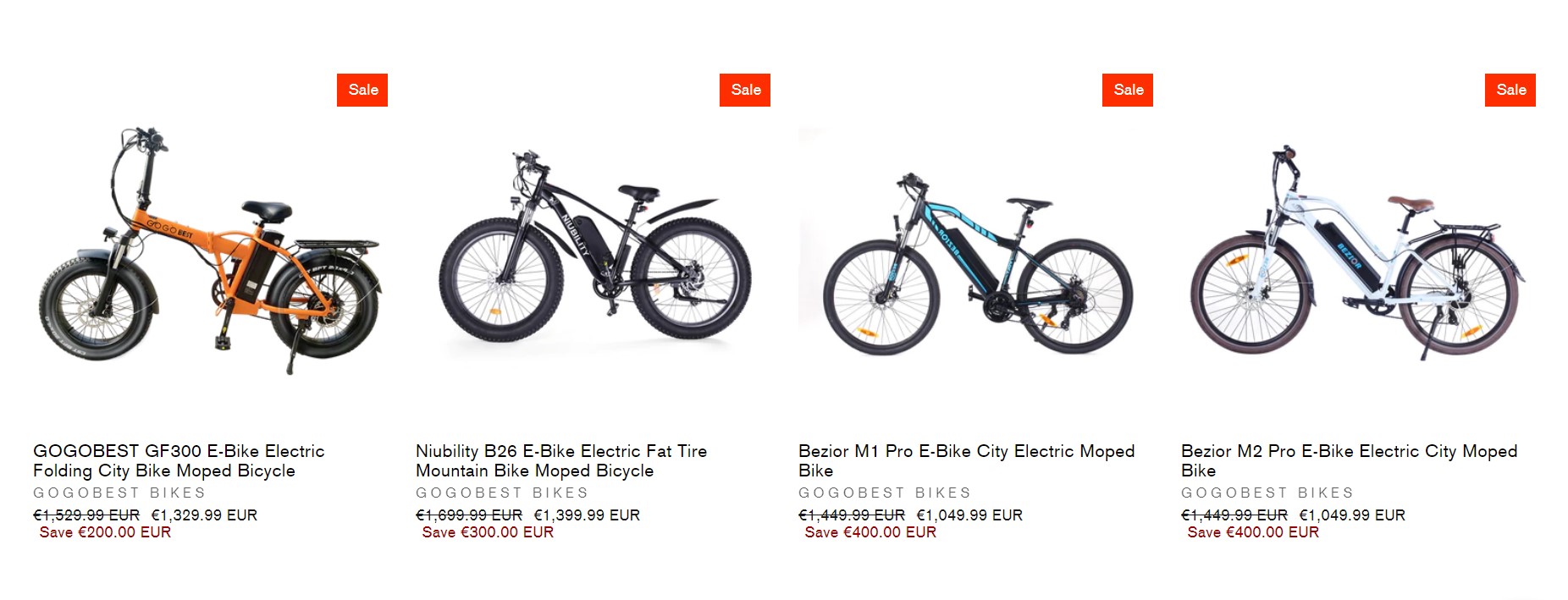 GOGOBEST EBIKES SALE