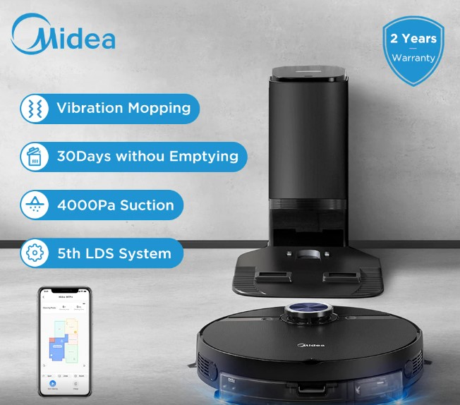 Get Midea S8+ Robot Vacuum Cleaner at a Discounted Price of 341 at