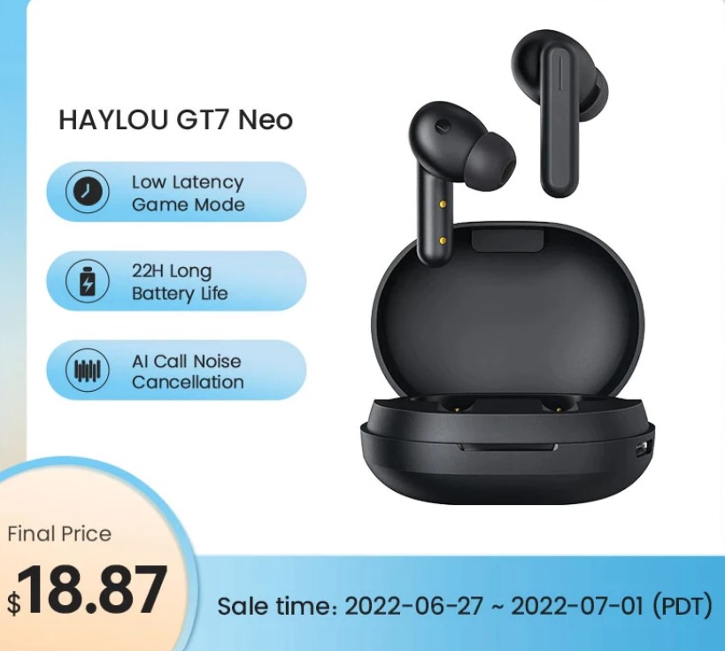 haylou gt7 neo headphones