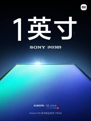 Sony IMX989 Xiaomi 12S ultra