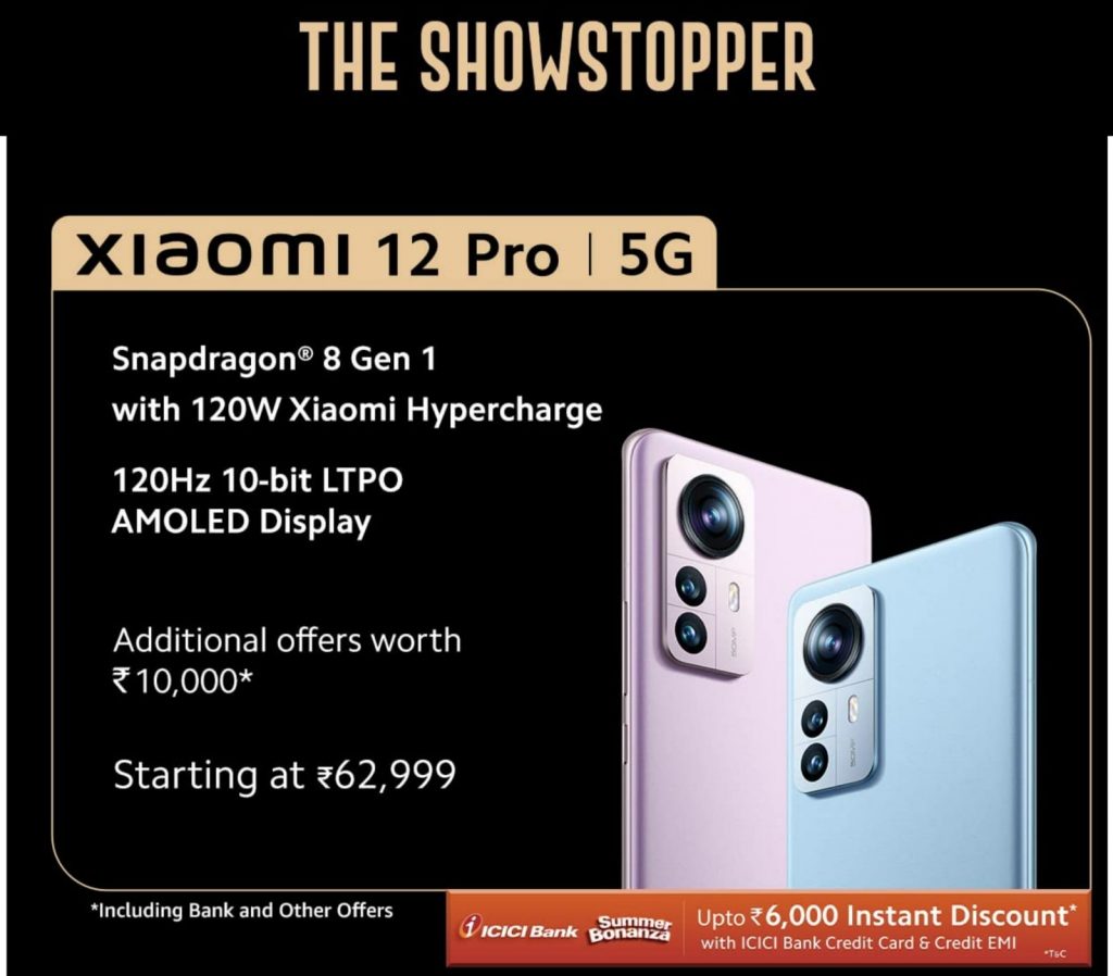 Xiaomi 12 Pro to go on sale tomorrow in India with discounts and offers ...