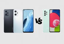 OPPO Reno 7A vs Samsung Galaxy A52s: Specs Comparison