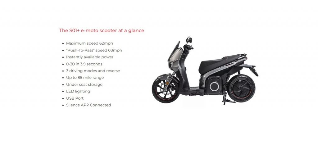 Silence S01+ e-moto scooter