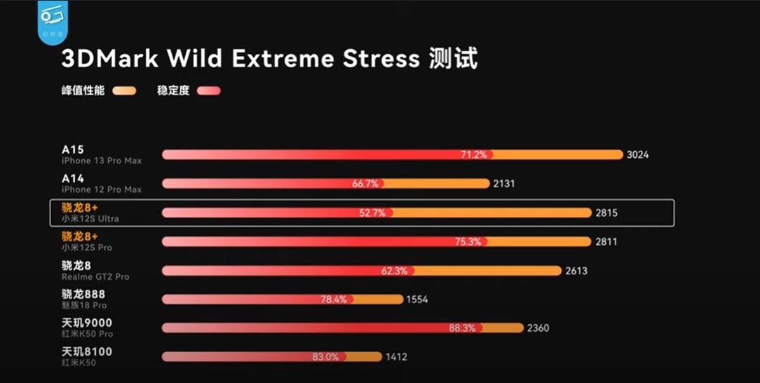 3D Mark Wildlife Stress Test Xiaomi 12S