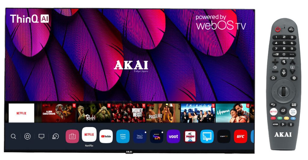 AKAI WebOS Smart TV lineup unveiled in India; available in four sizes