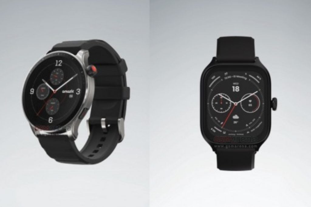 Amazfit GTR 4 and GTS 4 leaked renders give us a first look at the 