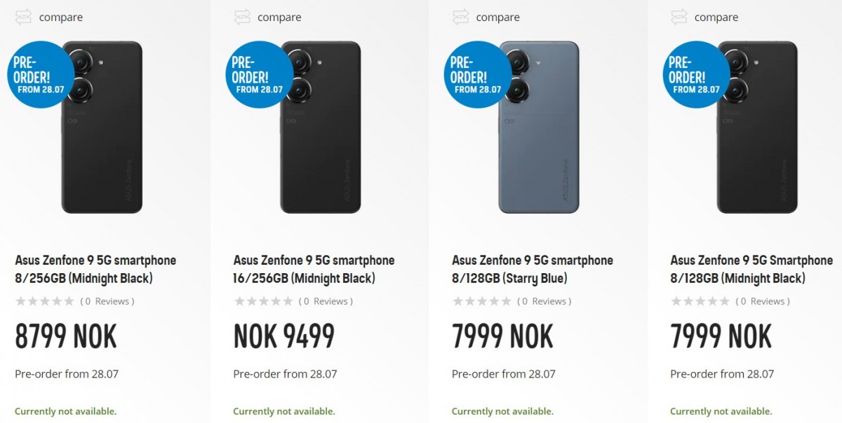 Asus Zenfone 9 price, colors and variants leaked - Gizmochina