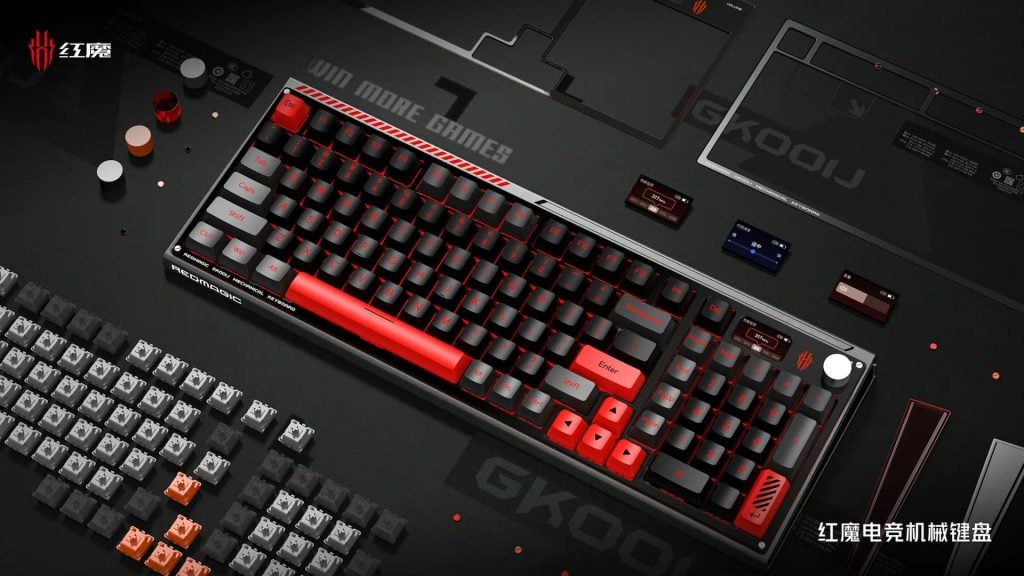 Teclado mágico rojo