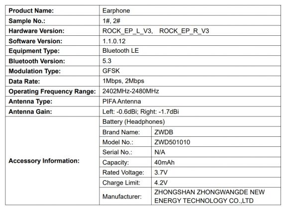 Realme Buds T100 FCC_1