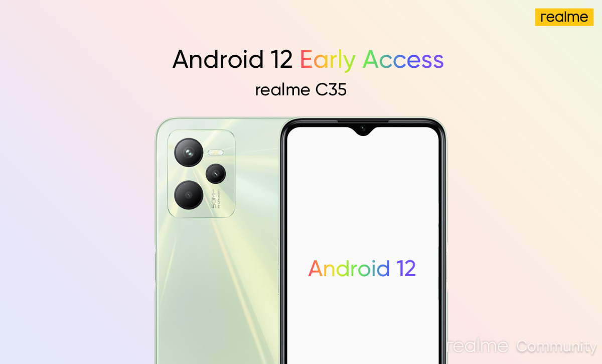 Realme C35 Early Acess Realme UI 3.0