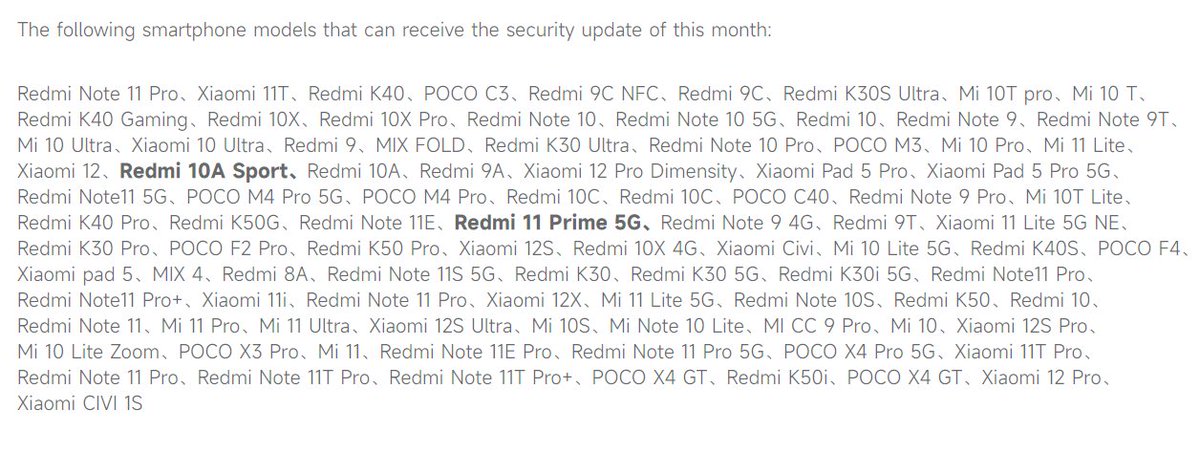Redmi 11 Prime 5G listado en el sitio web
